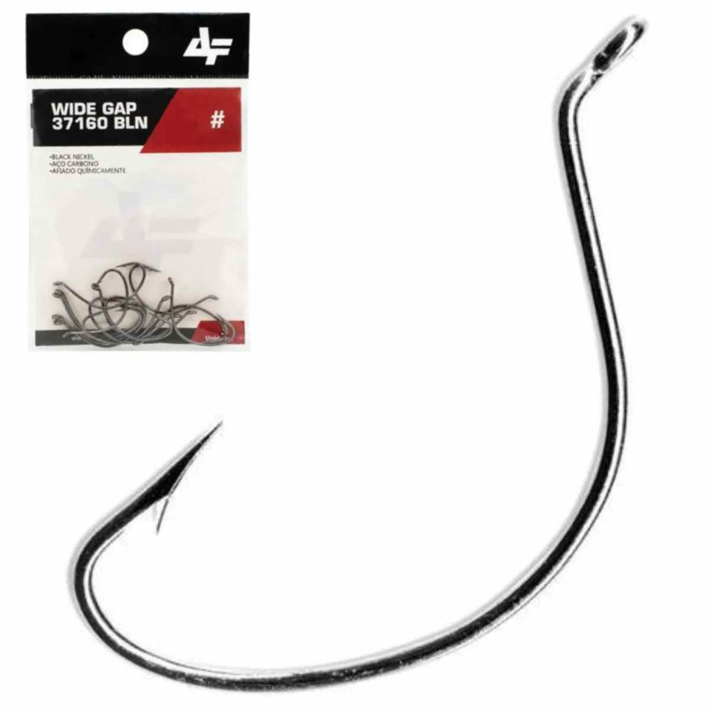 Anzol Wide Gap Black nº 1/0 - Cartela c/ 11 Peças - Albatroz em Oferta na Shopee