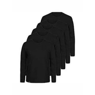 KIT 5 CAMISETAS BASICA DIA DIA MANGA LONGA POLIESTER UNISSEX
