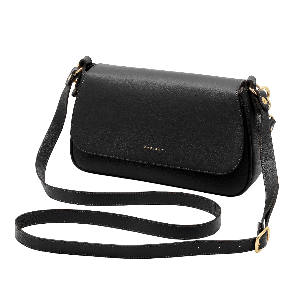 Bolsa Shoulder Transversal Feminina de Couro Bovino Legítimo Mariart Mucuripe