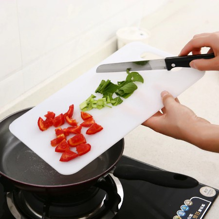 Tábua de Plástico para Carne Cozinha Higiênica Branca  carne legumes frutas 33X20CM Multiuso Utensílio De Cozinha