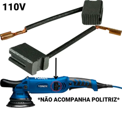 Par de Escovas Carvão Politriz Roto-Orbital 110V Vonixx
