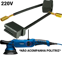 Par de Escovas Carvão Politriz Roto-Orbital 220V Vonixx