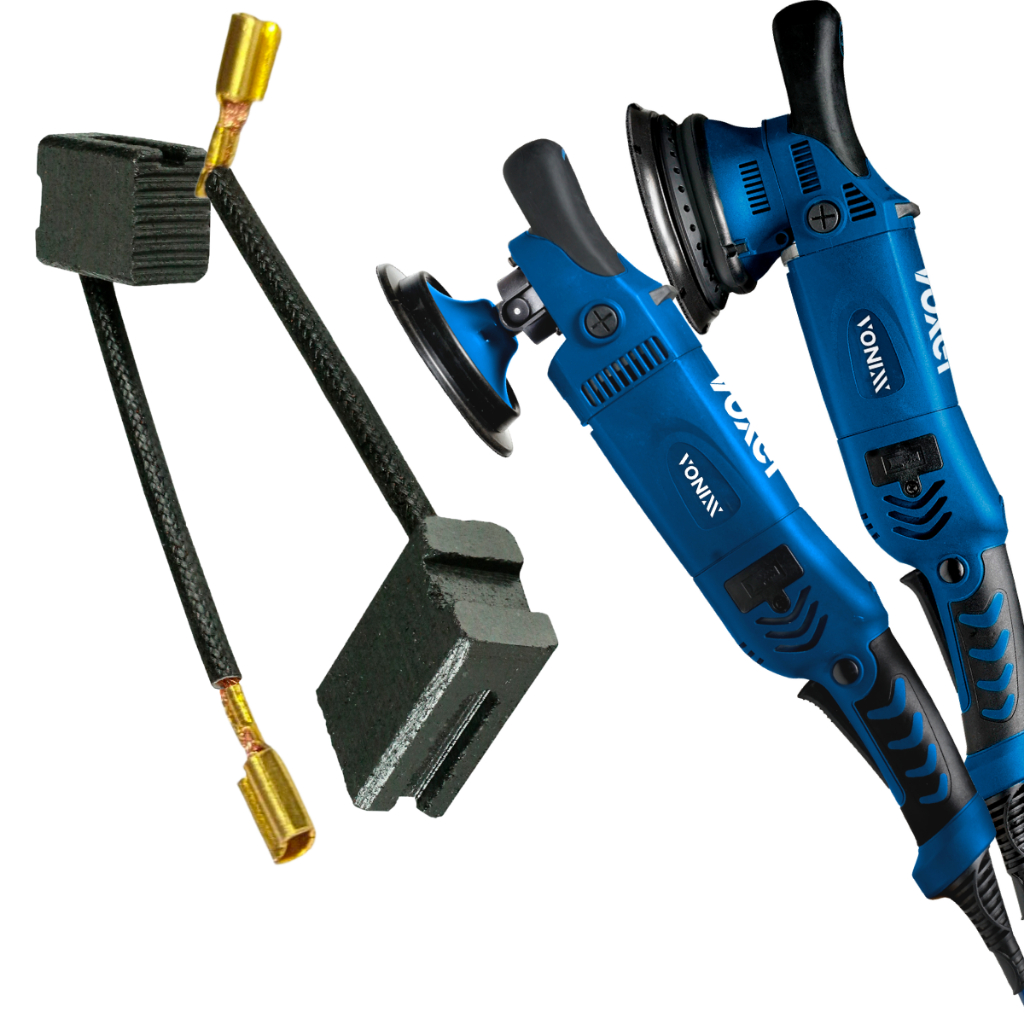 Par de Escovas Carvão Politriz Rotativa Roto-Orbital Vonixx - Spare Parts and Accessories for Vehicles