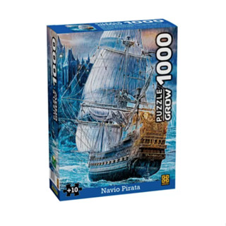 Quebra-cabeça 1000 Pçs Navio Pirata - Grow 4264