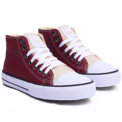 Tênis Infantil feminino Cano Alto Casual LPS STAR Courino WorldColors - Várias Cores