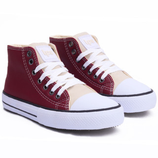 Tênis Infantil feminino Cano Alto Casual LPS STAR Courino WorldColors - Várias Cores