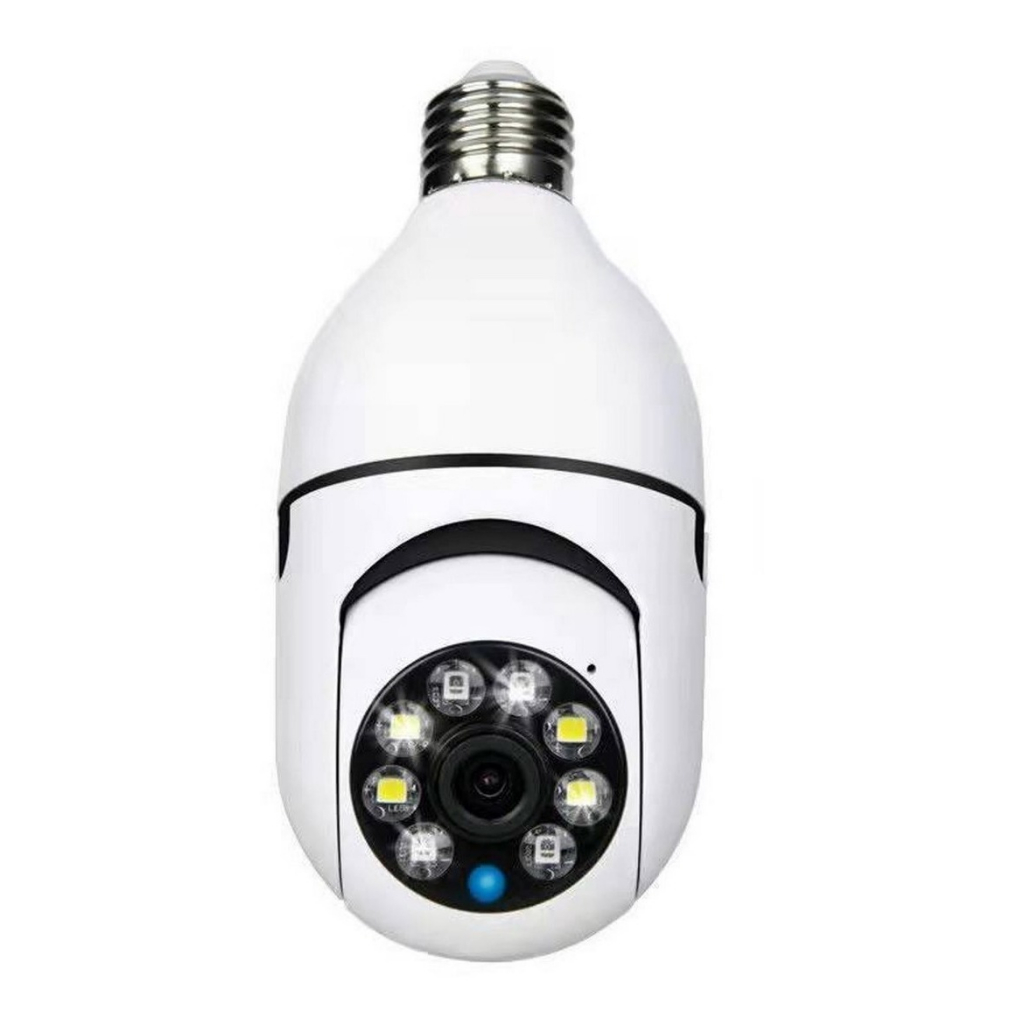 Câmera segurança wifi ip sem fio 360 com encaixe lâmpada bocal aplicativo yoosee ptz full HD visão noturna - bivolt