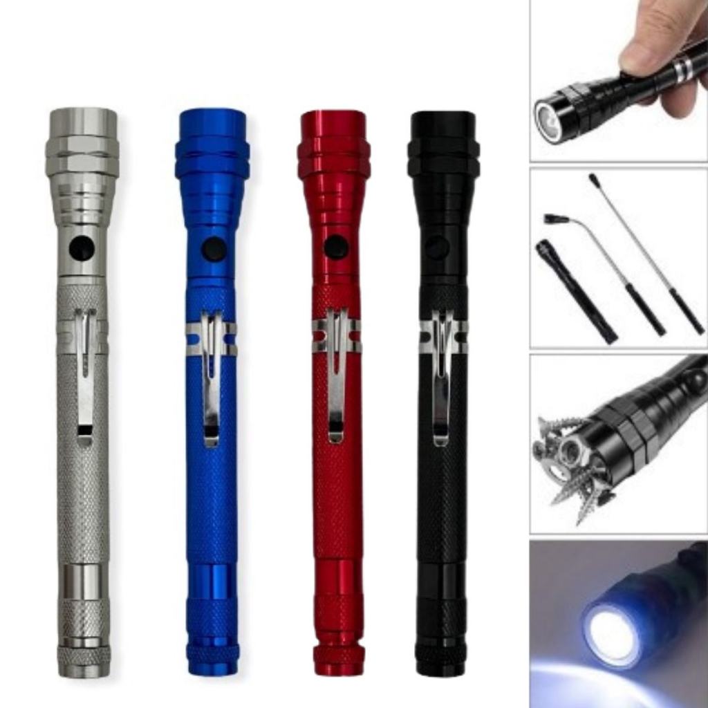 Lanterna Led (602456) Telescópica Flexível Extensora Com Imã Multi-Funcional Mecânico