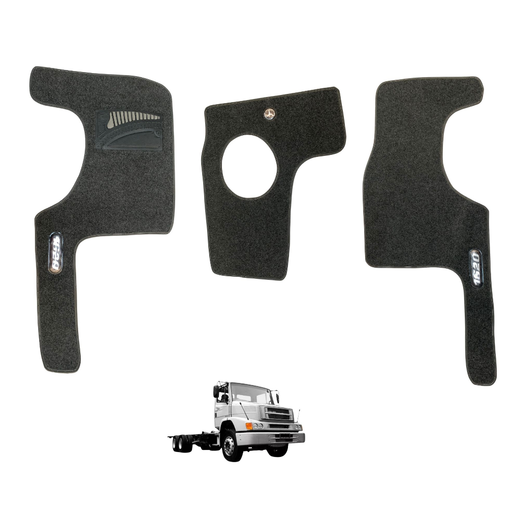 Tapete Carpete Mb 1620 Eletronico Jg 3 Pcs Cinza