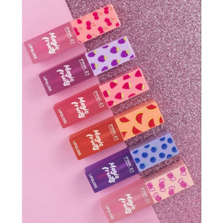 Kit com 6 Gloss Labial Magic Fruits - Pink21