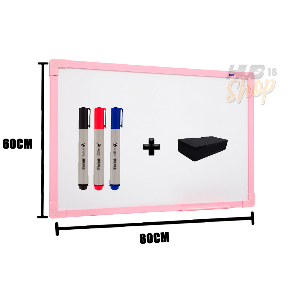 Quadro Lousa Branco UV Soft Colors 80X60 Moldura Rosa Stalo em Oferta na Shopee