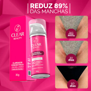 Clear Beauty Creme Clareador Axilas, Virilhas e Partes Intimas - Envio Rápido