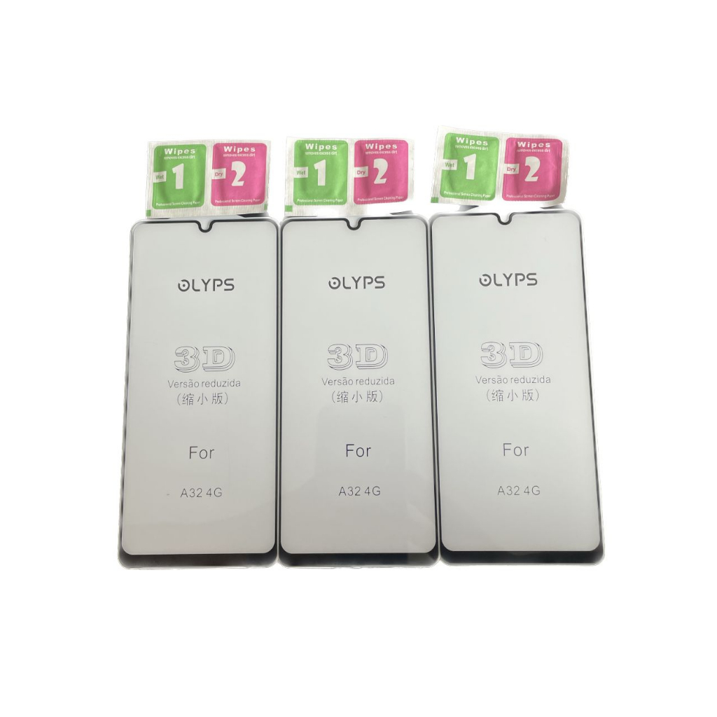 Promoção!! Três Películas 3D Para Galaxy A32 4G + Kit De Limpeza