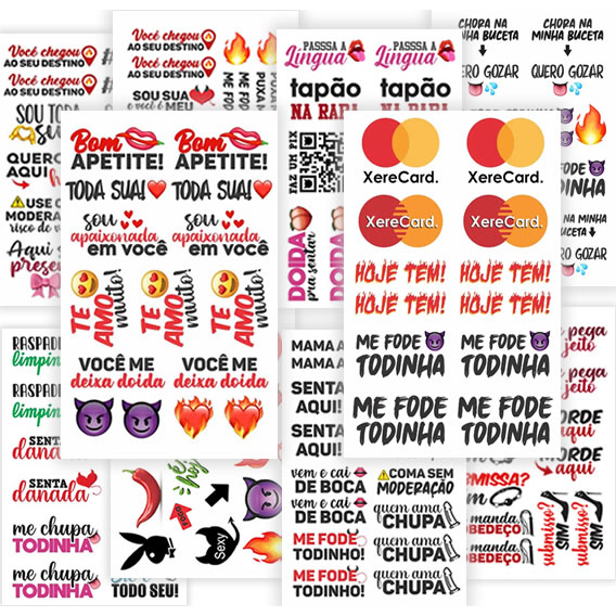 SEX SHOP 137 Tatuagem Intima Temporária | Adesivo Tatuagem a Prova de água Depilação Sexy