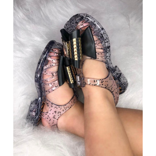 Sandália menina laço metálico glitter calçados infantil juju shoes original em Oferta na Shopee