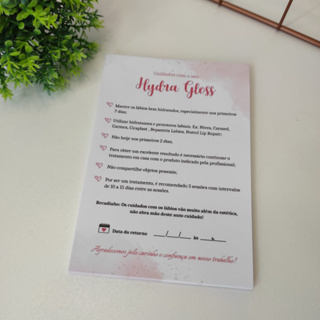 Bloco de Cuidados/Orientação Hydragloss em Oferta na Shopee