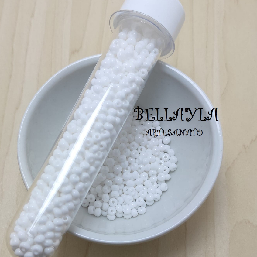 Miçanga Preciosa, BRANCO 6/0 (MP03050),  +ou- 724 unids. em Oferta na Shopee