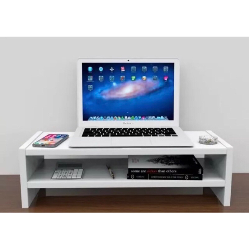 Suporte apoio base para Monitor Mdf 15mm  espessura branca