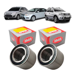 Par de Rolamento Roda Traseira Dublo Ford Fiesta Focus Ecosport