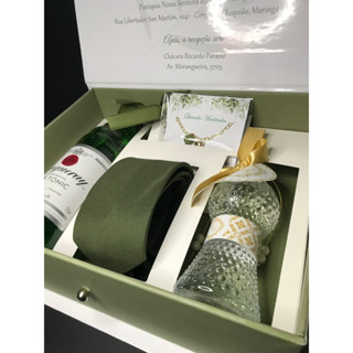 kit 10 Gravata Slim Fosca Verde Oliva Padrinhos (promoção)
