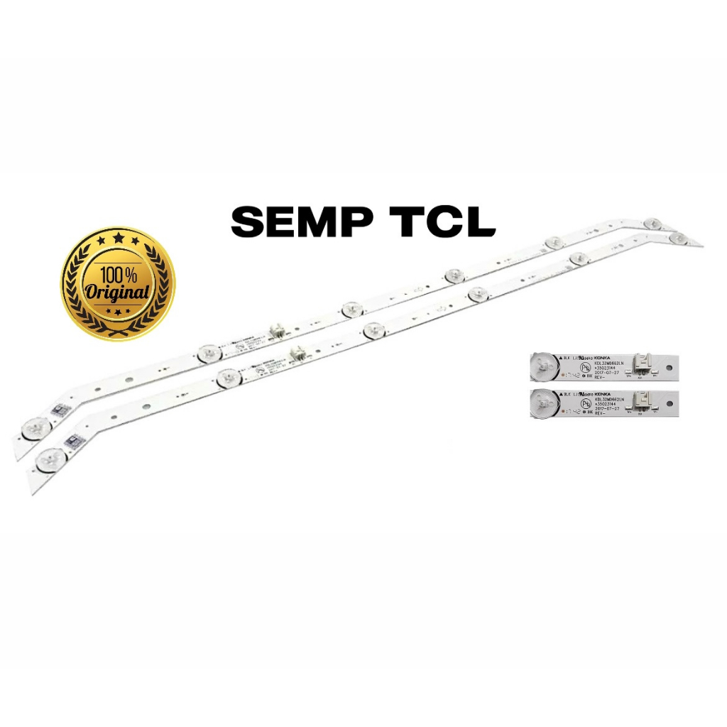 Kit 2 barras de LED ORIGINAIS Semp TCL TV L32S3900S L32S3900 32S3900 Barra Nova Original KDL32MD662LN