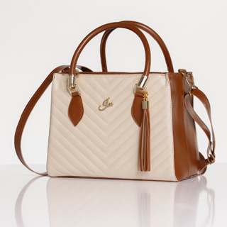 Bolsa Lorena Média Feminina com Alça Transversal Bicolor Exclusiva em Oferta na Shopee