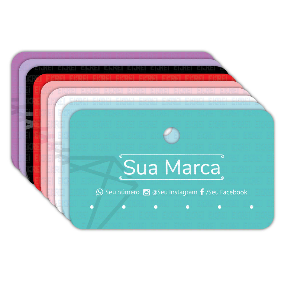 Cartela trio essencial personalizado