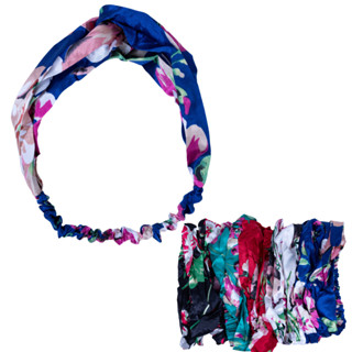 Faixa de Cabelo Turbante Estampa Flores