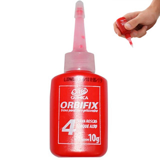 Cola Vermelha Trava Rosca / Prisioneiro / Parafuso Orbfix 4 De 10 Gramas - Orbi Química em Oferta na Shopee
