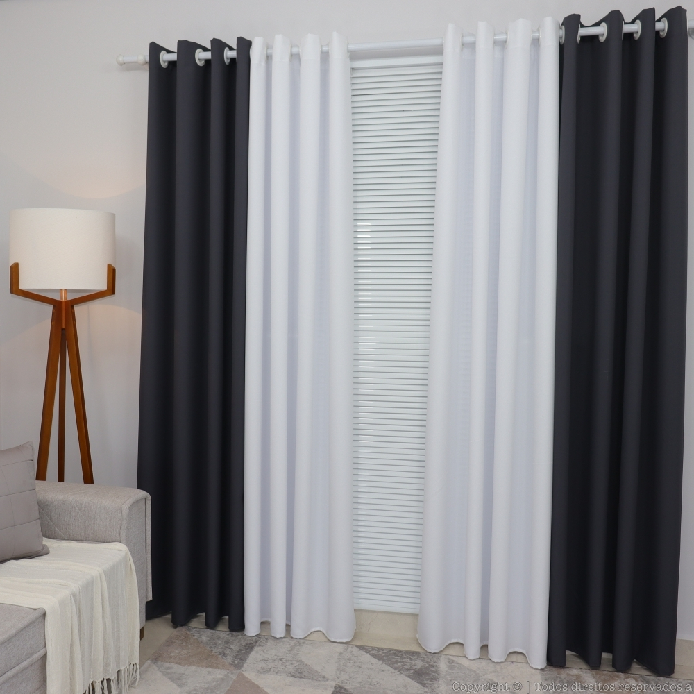 Cortina para Sala Cinza Escuro: Onde Comprar | BuscaProdutos