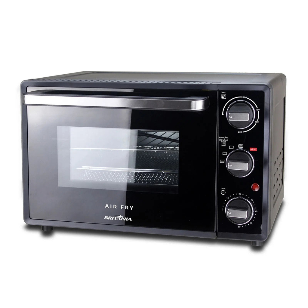 Forno Elétrico Air Fryer Britânia BFE25P Preto Esmaltado 25L 220V