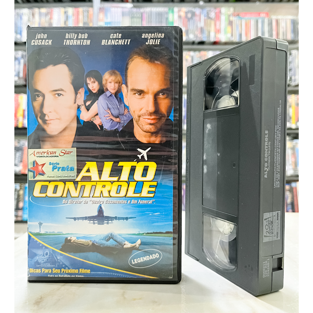 VHS Alto Controle - LEGENDADO - John Cusack Billy Bob Thornton Cate Blanchett Angelina Jolie - Original - Fita Filme