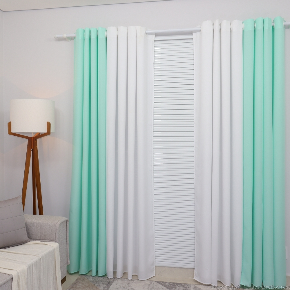 Cortina para Sala Verde Água: Onde Comprar | BuscaProdutos