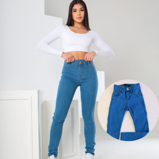 Calça Jeans Skinny infantil feminina da moda juvenil escolar em Oferta na Shopee