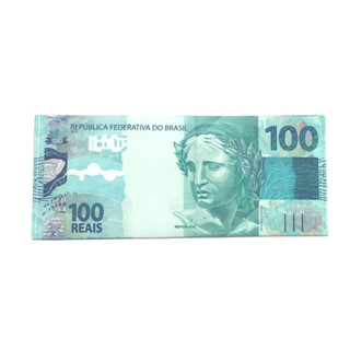 Carteira Estampada de Notas Estrangeiras Dólar/ Euro/ Real Guardar Cédulas Documentos