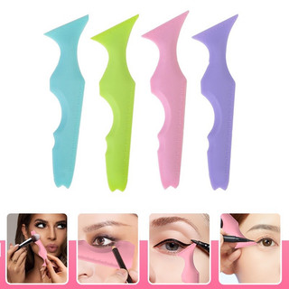 1PC Ferramenta De Maquiagem De Silicone Para Os Olhos Em Forma De Multifuncional Delineador De Sobrancelha Régua De Posicionamento Portátil