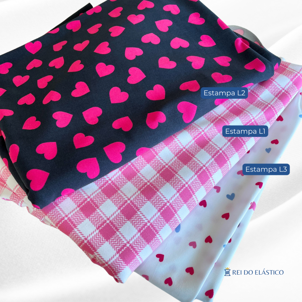 Tecido Microfibra para Lingerie Calcinha Estampas Femininas Rosa Pink Coração por METRO em Oferta na Shopee