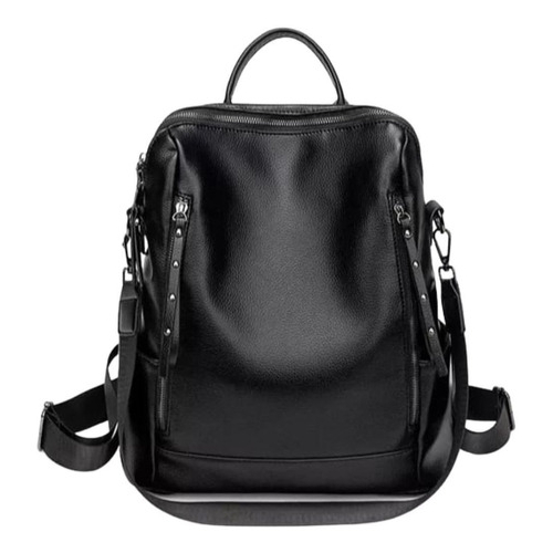 Mochila Feminina Preta Couro: Onde Comprar | BuscaProdutos