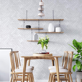 Papel De Parede Adesivo Azulejo Mármore Cozinha Lavável Banheiro 3,50 mts em Oferta na Shopee