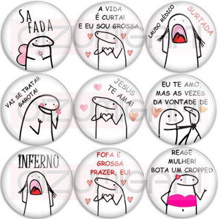 Bottons - Buttons - Botons - Flork - Modelos Diversos - Tam: 4,5cm