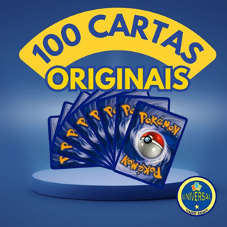 Cartas Pokemon Lote de 50 ou 100 cards - Original - Brilhante Garantida - Copag