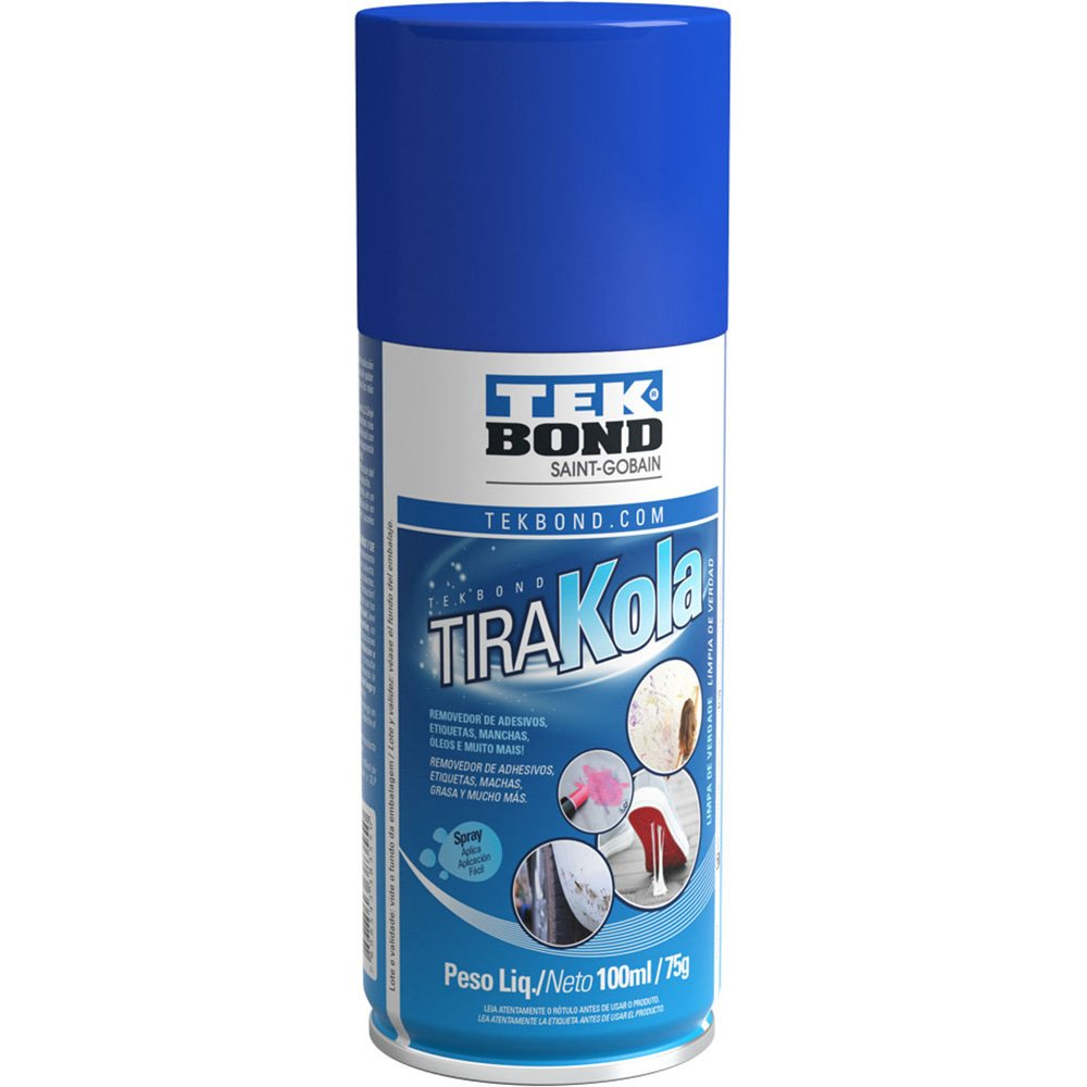 Tira Kola Tek Bond 100ml tira mancha de caneta, adesivo, grude, sujeira, piche em lataria de carro