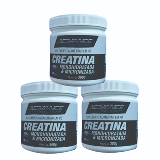 Kit 3 Creatina Advance Monohidratada e Micronizada 99% Pureza 300g