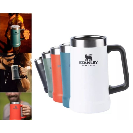 Caneca com alça Stanley Adventure Big 750 ml conserva gelado ou quente/drinks/cervejeira/copão/caneca big