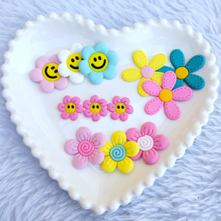 10und Aplique Emborrachado Infantil Flor Laços Tiaras Prendedores Artesanato DIY
