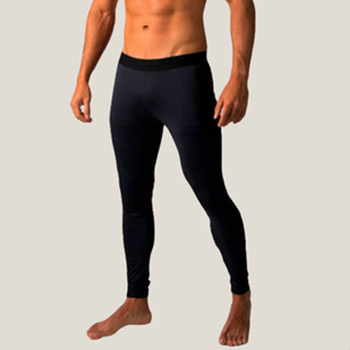 Calça Térmica Masculina Segunda Pele Esportiva Compressão Proteção Solar