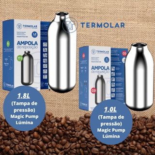Ampola de 1,8 Litro Ou 1,0 Litro Reposição Garrafa Térmica Termolar Magic Pump Lumina
