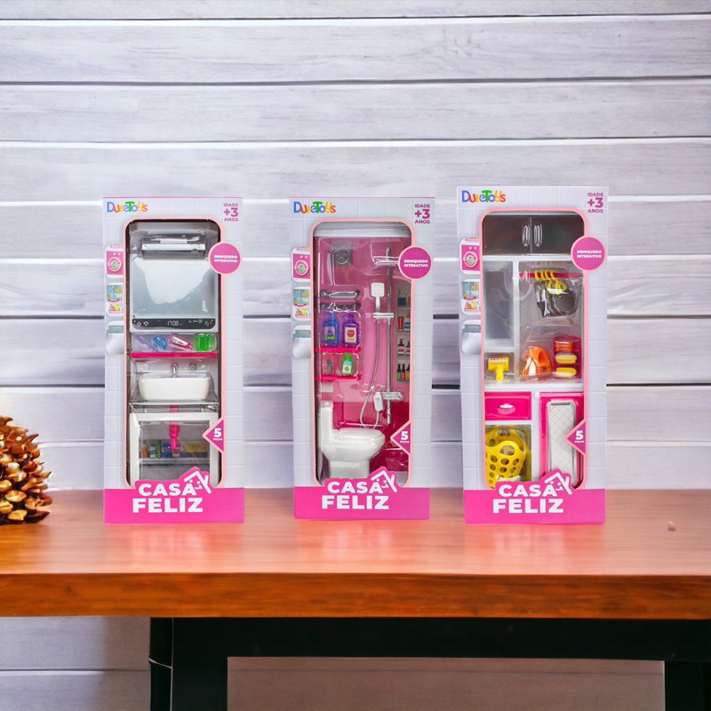 Casa Feliz Banheiro Brinquedo Casinha Menina Criança em Oferta na Shopee