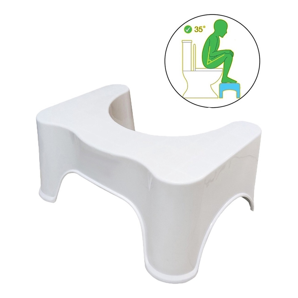 Banquinho De Cócoras Apoio De Pé P/ Fazer Coco Vaso Sanitario