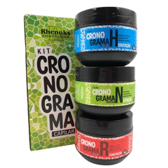 Kit Cronograma Rhenuks Hidratação Nutrição e Reconstrução